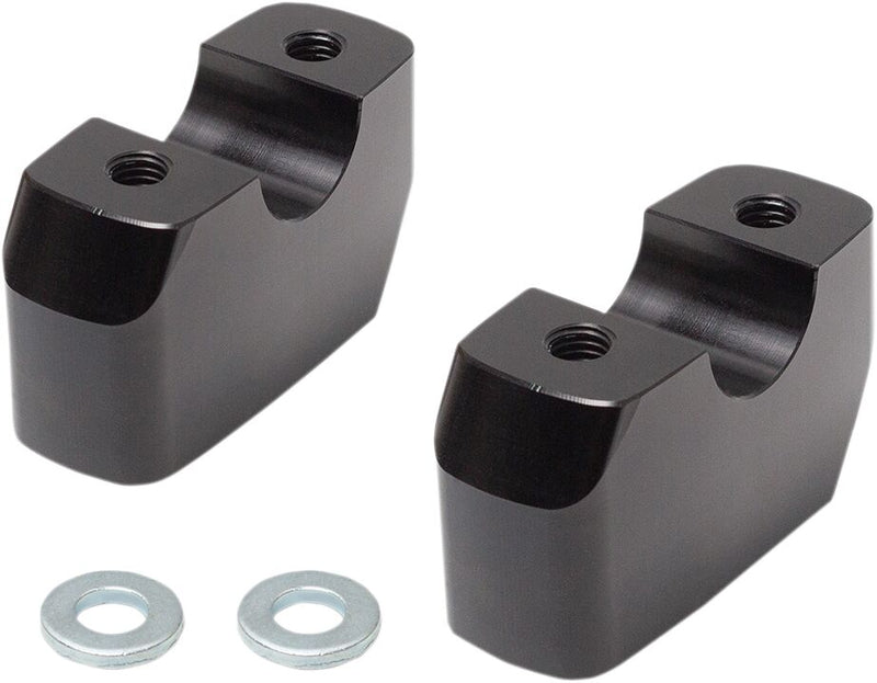 S&S Cycle Handlebar Risers Black 6061-T6 Aluminium Kit