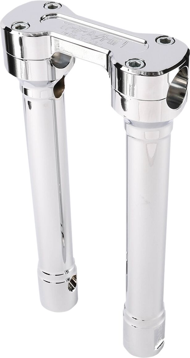 Thrashin Supply Co. 10 Inch Tall Hole Shot Handlebar Riser In Chrome For Harley-Davidson