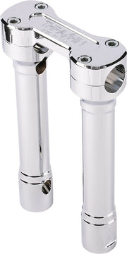 Thrashin Supply Co. 8 Inch Tall Hole Shot Handlebar Riser In Chrome For Harley-Davidson