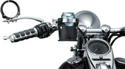 Kuryakyn Universal Drink Ring With Beverage Rack For 1 Inch Handlebars In Chrome & Black