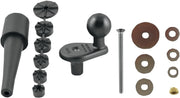 RAM Mounts Motorcycle Fork Stem Mount Base with 1" Ball Black Flat Accessory Aluminium Kit