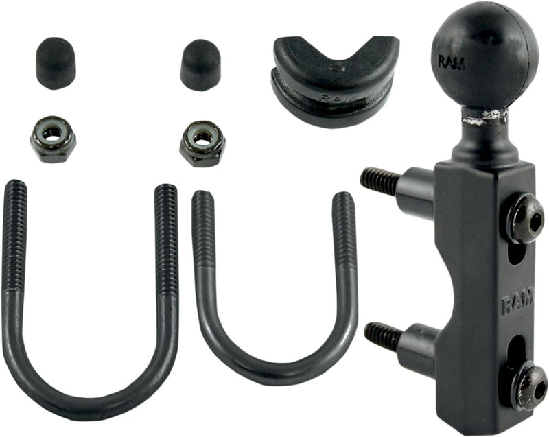 RAM Mounts Universal Ball Mount Base Black Powder-Coated Mounting Aluminium Rubber Kit
