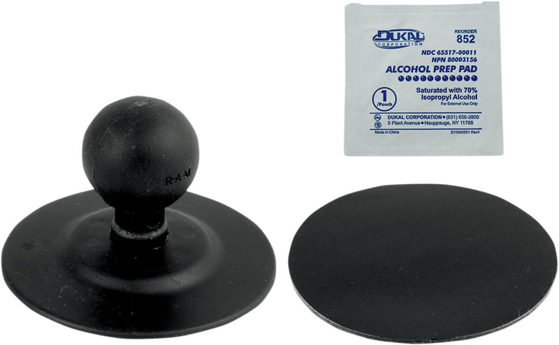 RAM Mounts Universal Ball Mount Base Black Powder-Coated Mounting Aluminium Rubber Kit