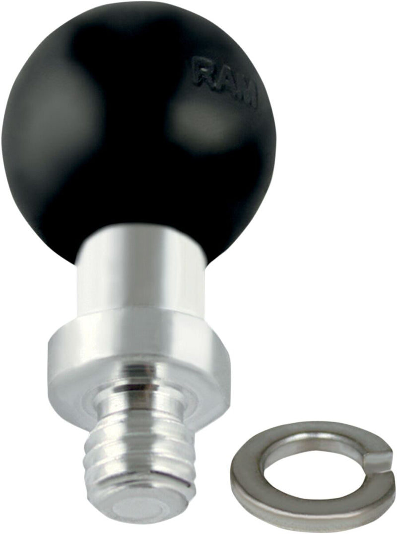 RAM Mounts Universal Ball Mount Base Black Polished Mounting Aluminium Rubber Black| Polished| Powder-Coated