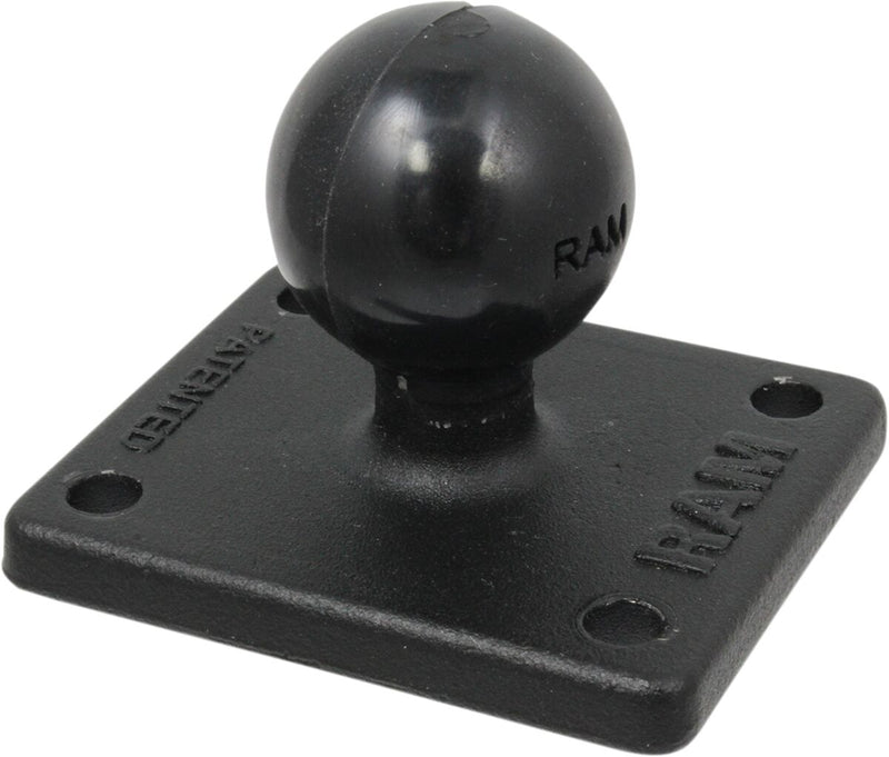 RAM Mounts Ball Adapter with AMPS Plate Black Flat Rectangle Universal GPS Composite