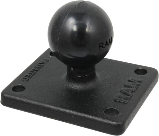 RAM Mounts Ball Adapter with AMPS Plate Black Flat Rectangle Universal GPS Composite