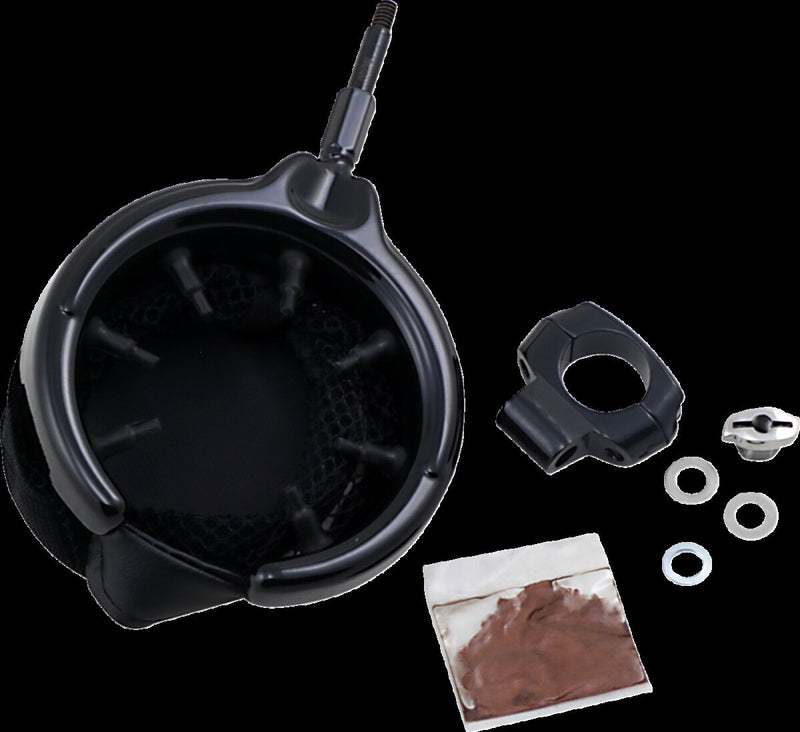 Kurkakyn Mesh Basket Drink Holder For 1 Inch Handlebars In Black