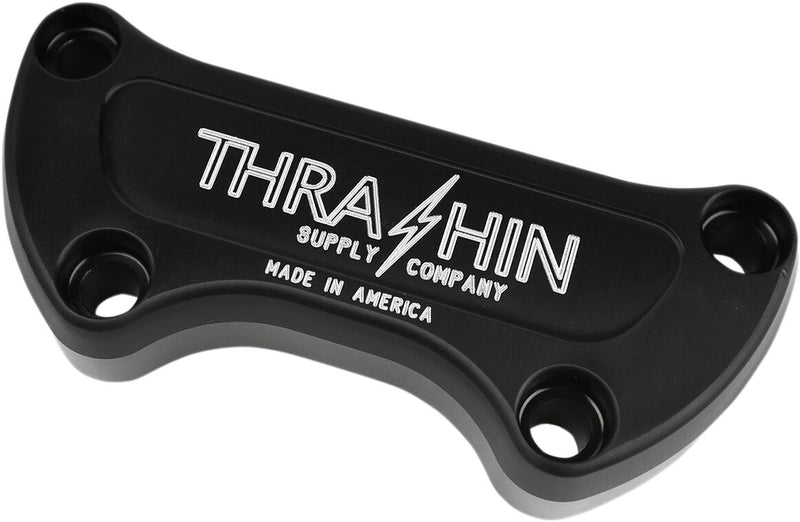 Thrashin Supply Co. Handlebar Top Clamp In Black For Harley-Davidson