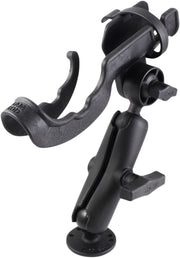 RAM Mounts RAM ROD® Fishing Rod Double Ball Mount Holder Black Flat Universal Aluminium Plastic