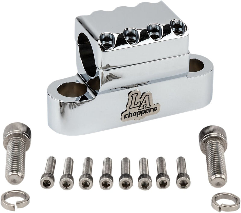 LA Choppers 1-1/4 Inch Kage Fighter Clamp in Chrome