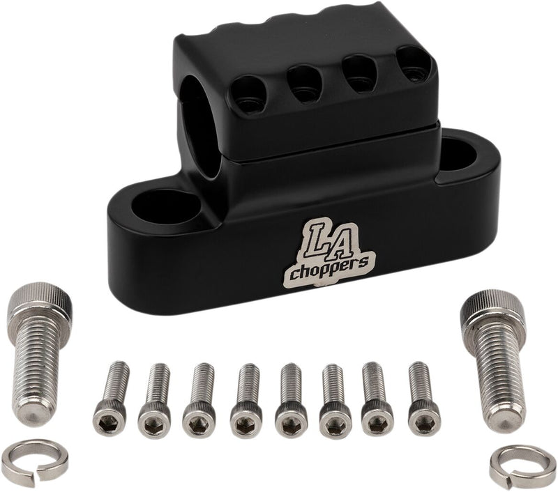 LA Choppers 1-1/4 Inch Kage Fighter Clamp in Matt Black