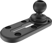 RAM Mounts Tough-Track™ Top-Loading Composite 3" Track Black Flat Mounting Base Each