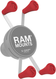 RAM Mounts X-Grip® Replacement Post Caps Flat Red Mounting Rubber 4 Pack #RAP-UNCAP4REDU