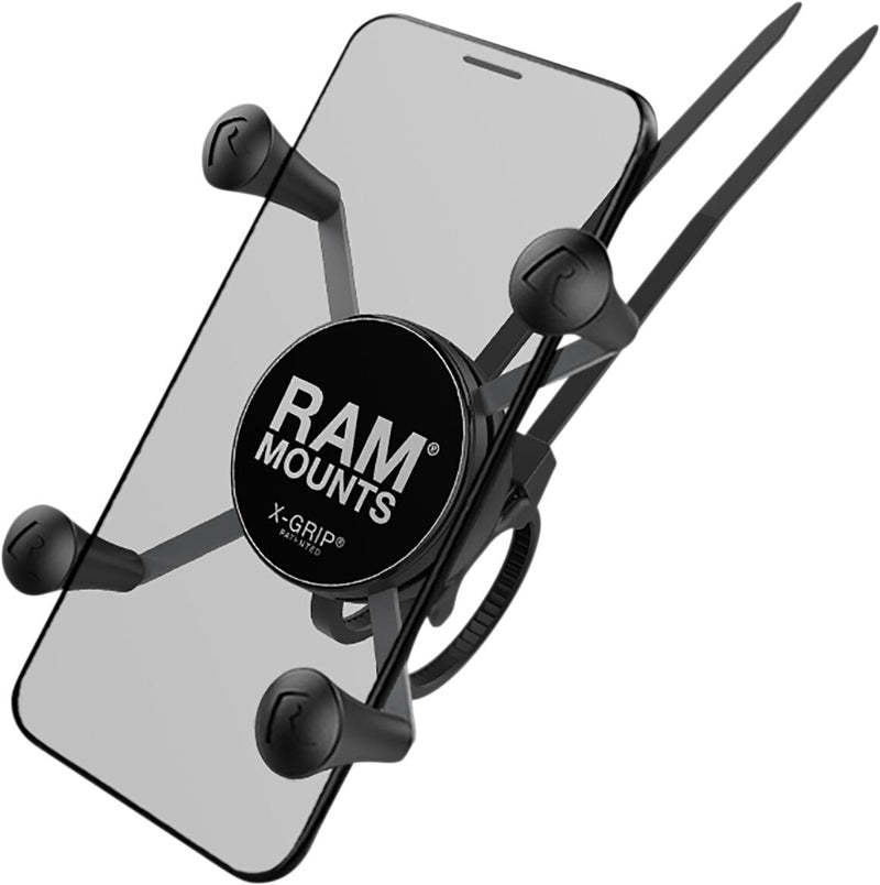 RAM Mounts X-Grip® Kit with Bicycle Base EZ-On/Off™ Device Mount Black Phone Composite Stainless Steel #RAP-274-1-UN7