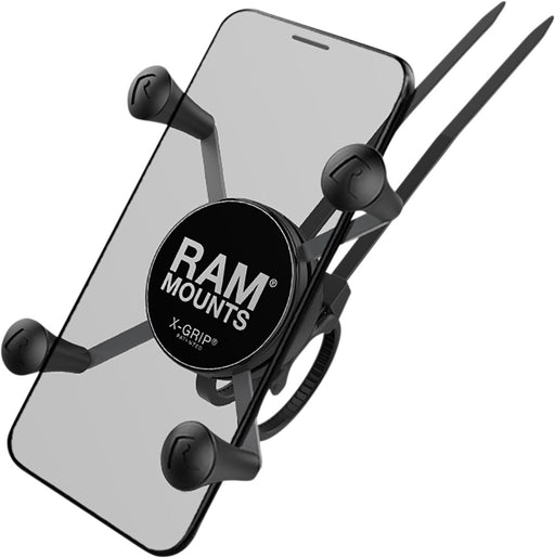 RAM Mounts X-Grip® Kit with Bicycle Base EZ-On/Off™ Device Mount Black Phone Composite Stainless Steel