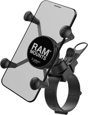 RAM Mounts X-Grip® Phone Mount with EZ-Strap™ Rail Mount Device Mount Black Composite Stainless Steel Kit