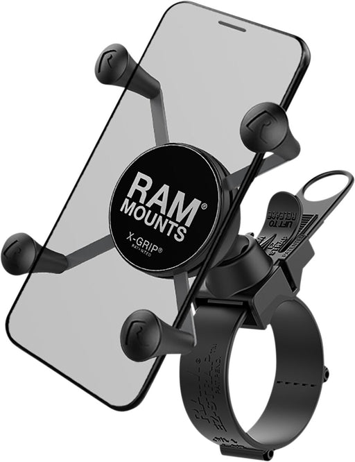 RAM Mounts X-Grip® Phone Mount with EZ-Strap™ Rail Mount Device Mount Black Composite Stainless Steel Kit