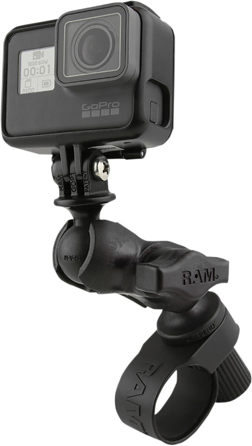 RAM Mounts Action Camera Mount for 2011 Harley-Davidson FLHX 1584 Device Mount Black Composite Stainless Steel Kit