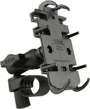RAM Mounts Quick-Grip™ Phone Holder Mount Kit for 2011 Harley-Davidson FLHX 1584 ABS Device Mount Black Composite Stainless Steel