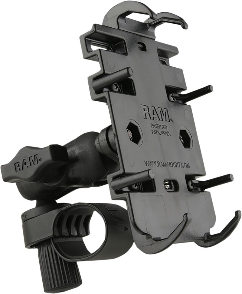 RAM Mounts Quick-Grip™ Phone Holder Mount Kit for 2011 Harley-Davidson FLHX 1584 ABS Device Mount Black Composite Stainless Steel