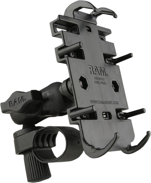 RAM Mounts Quick-Grip™ Phone Holder Mount Kit for 2011 Harley-Davidson FLHX 1584 ABS Device Mount Black Composite Stainless Steel