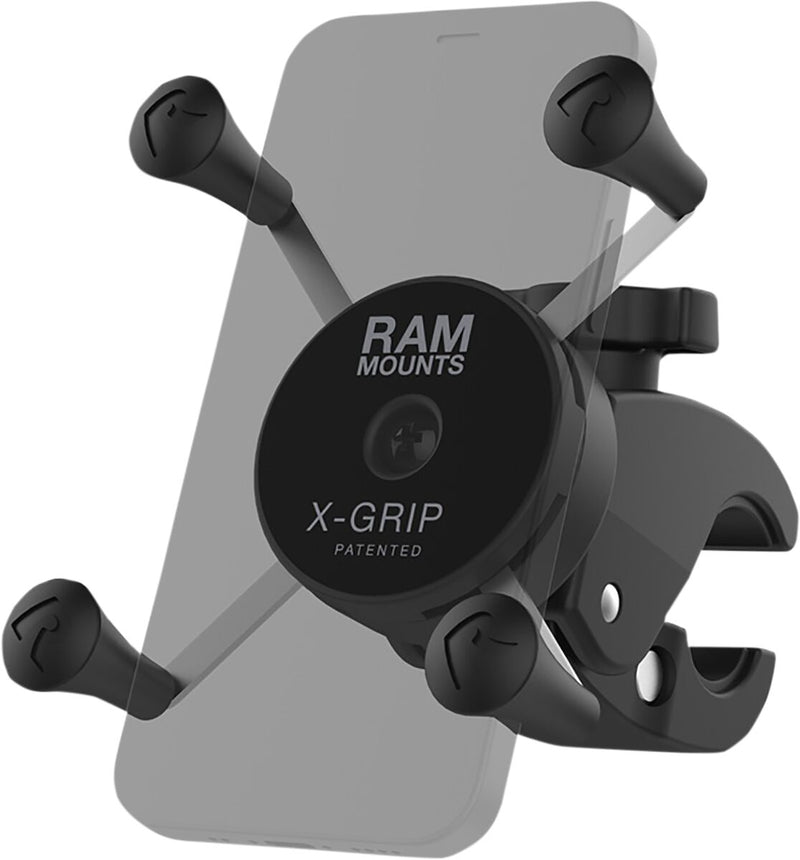 RAM Mounts X-Grip® Phone Mount with Low-Profile Tough-Claw™ for 2012 Harley-Davidson FLHX 1690 ABS Device Mount Black Composite Stainless Steel Kit