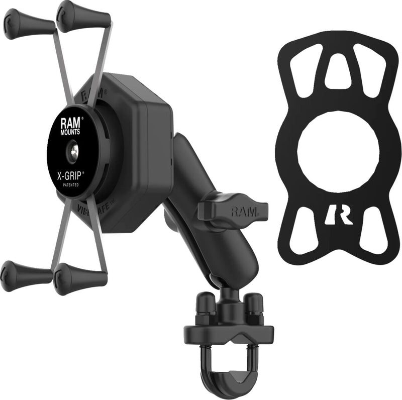 RAM Mounts X-Grip® Mount Kit Vibe Safe™ Cradle Black Powder-Coated Mounting Phone Aluminium