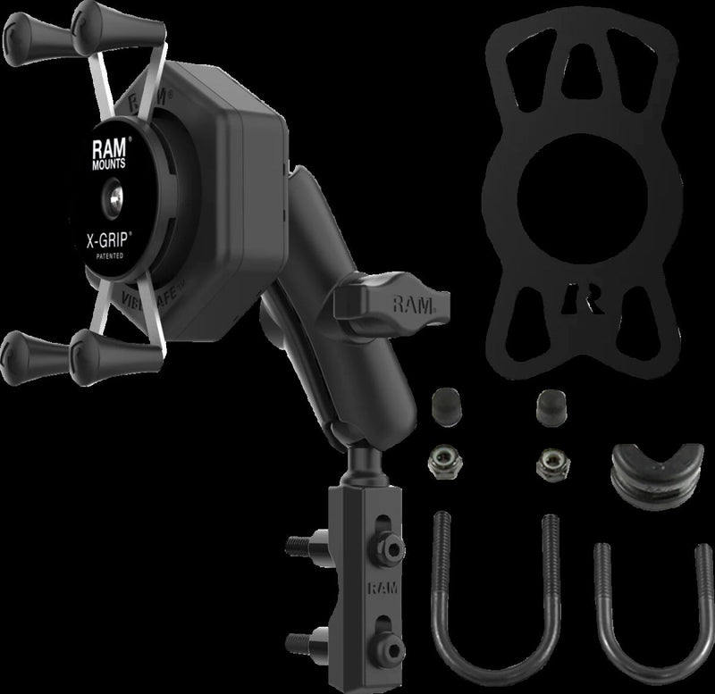 RAM Mounts X-Grip® Mount Kit Vibe Safe™ Cradle Black Powder-Coated Mounting Phone Aluminium