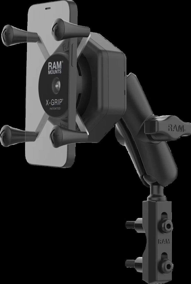 RAM Mounts X-Grip® Mount Kit Vibe Safe™ Cradle Black Powder-Coated Mounting Phone Aluminium