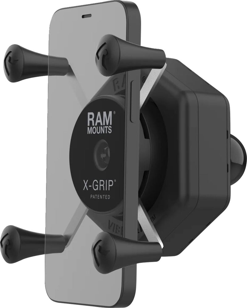 RAM Mounts X-Grip® Mount Kit Vibe Safe™ Cradle Black Powder-Coated Mounting Phone Aluminium #RAM-HOL-UN7B-462