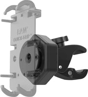 RAM Mounts Tough-Claw™ Small Clamp Base with Vibe-Safe™ Adapter Vibe Safe™ Black Powder-Coated Anti-Vibration Mounting Composite Each