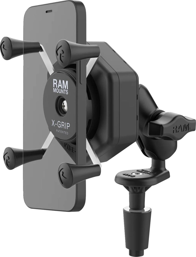 RAM Mounts X-Grip® Mount Kit Vibe Safe™ Cradle Black Powder-Coated Mounting Phone Aluminium