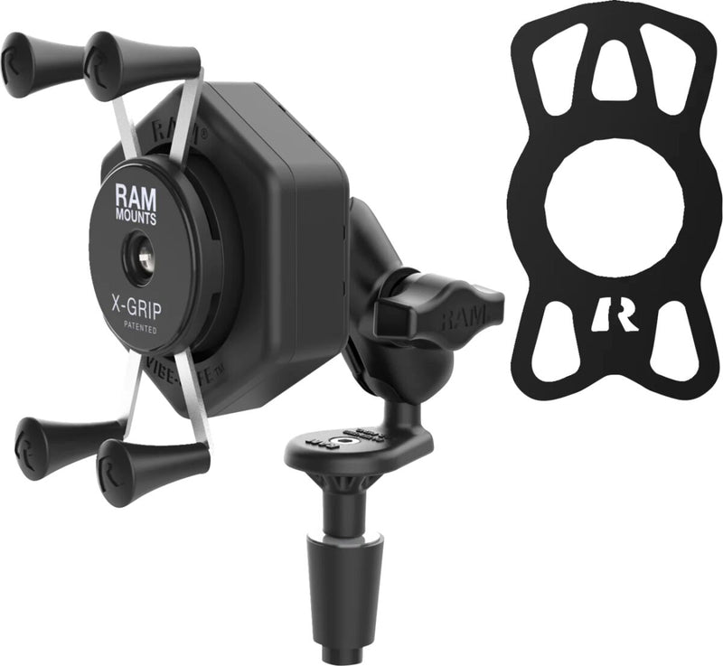 RAM Mounts X-Grip® Mount Kit Vibe Safe™ Cradle Black Powder-Coated Mounting Phone Aluminium