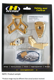 Hyperpro Steering Damper Mounting Kit for 2007-2014 KAWASAKI KLE 650 Gold Aluminium #MK-KA06-B008