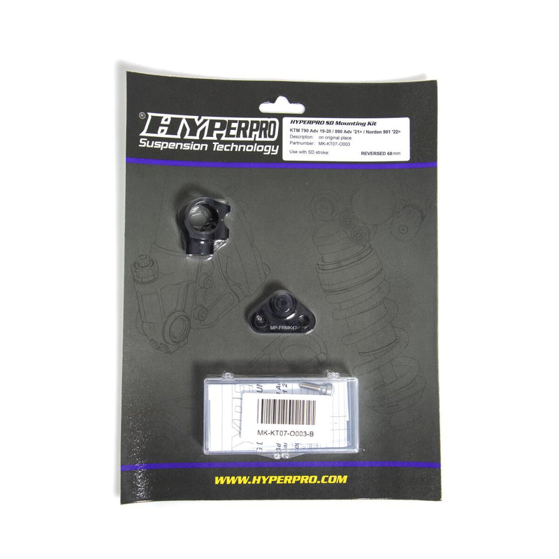 Hyperpro Steering Damper Mounting Kit Black Aluminium #MK-KT07-O003-B