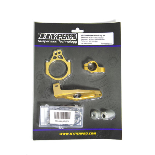 Hyperpro Steering Damper Mounting Kit for 2021-2025 YAMAHA Gold Aluminium