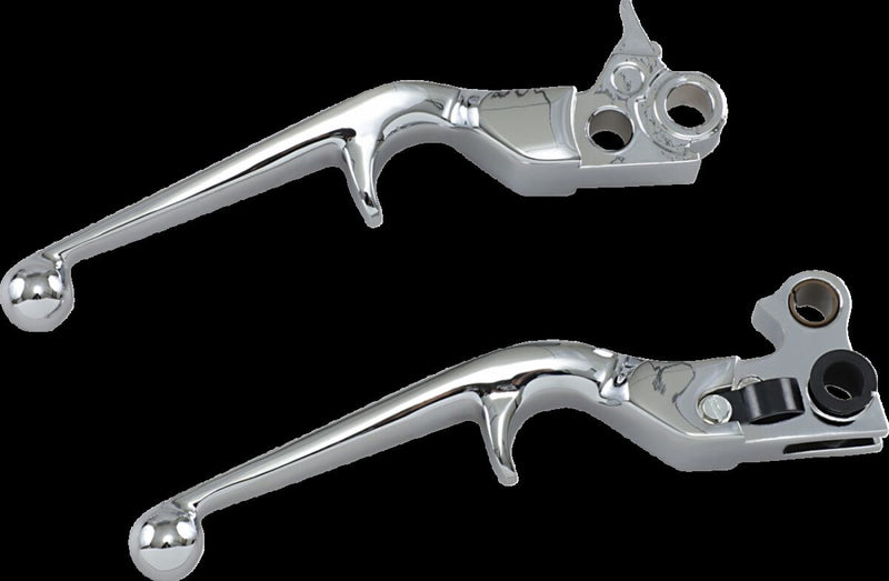 Kuryakyn Trigger Levers In Chrome For Harley-Davidson 1996-2017 Cable Clutch Motorcycles Silver
