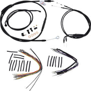 Burly Brand 14 Inch Apehanger Cable/Line Kit in Black For 2000-2006 FLST Without ABS Models