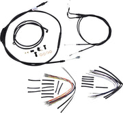 Burly Brand 18 Inch Apehanger Cable/Line Kit in Black For 2000-2006 FLST Without ABS Models