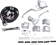 Drag Specialties Chrome Handlebar Control Kit with Mechanical Clutch for Various Various Harley-Davidson Motorcycles (See Fitment List)