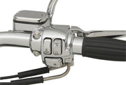 Drag Specialties Chrome Handlebar Control Kit with Mechanical Clutch for Various Various Harley-Davidson Motorcycles (See Fitment List)