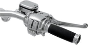 Drag Specialties Chrome Handlebar Control Kit with Mechanical Clutch for Various Various Harley-Davidson Motorcycles (See Fitment List)
