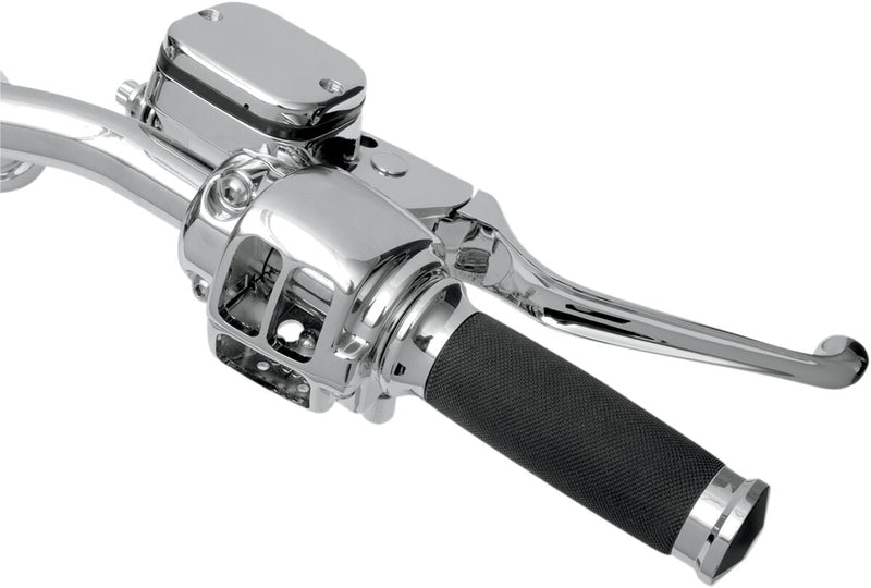 Drag Specialties Chrome Handlebar Control Kit with Mechanical Clutch for Various Various Harley-Davidson Motorcycles (See Fitment List)