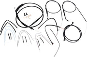 Burly Brand 16 Inch Apehanger Cable/Line Kit in Black For 2012-2013 FXD (Excluding Fatbob) Without ABS Models