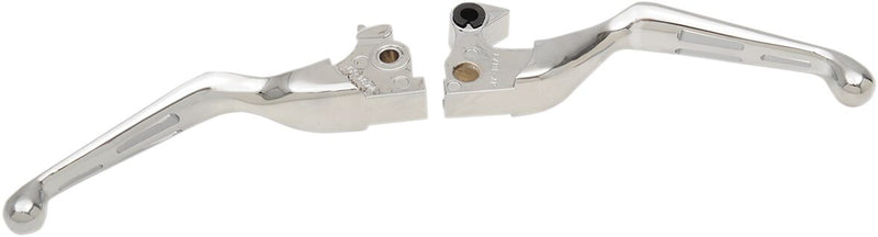 Drag Specialties Chrome Slotted Wide Blade Lever Set for 2014-2022 Harley-Davidson Sportster Motorcycles
