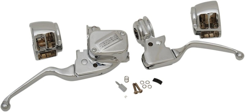 Drag Specialties Handlebar Control Kit with Mechanical Clutch Fits Harley-Davidson Dyna, Softail Models 2015-2024
