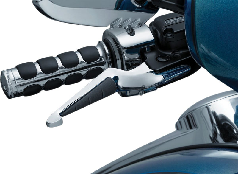 Kuryakyn ISO Handlebar Lever Kit In Chrome For Harley-Davidson 2017-2023 Touring Motorcycles #KUR5736