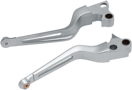 Kuryakyn Dillinger Levers For Harley-Davidson 1996-2017 Cable Clutch Motorcycles In Silver