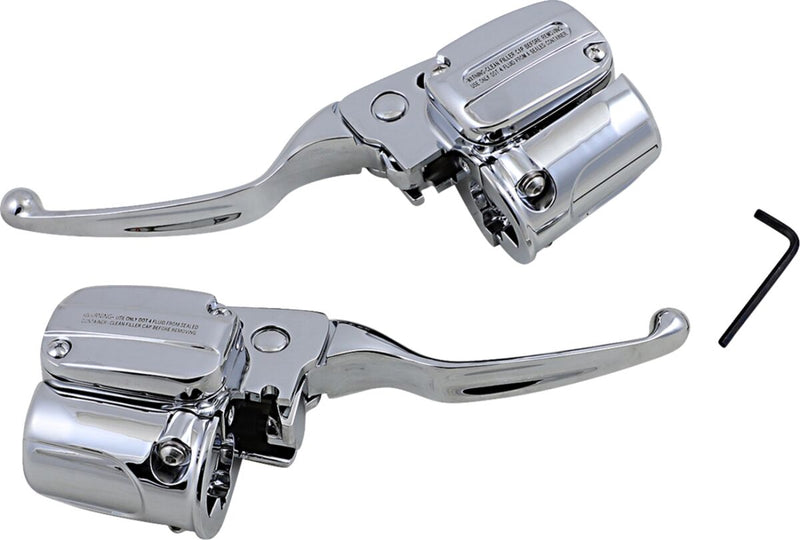 Drag Specialties Handlebar Control Kit Fits Harley-Davidson Touring Models 2017-2024 Silver #H07-0804C-A