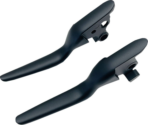 Drag Specialties Custom Lever Set Fits Harley-Davidson Dyna, Softail Models 2018-2024 Black| Satin Fitment Harley-Davidson